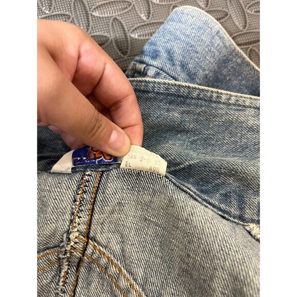 Vintage 70s LEVIS Denim Women Jacket Size Large Rare Orange Tab‎ Brand Tab - Picture 11 of 11